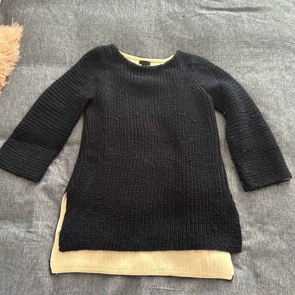 J crew collection chunky tunic sweater